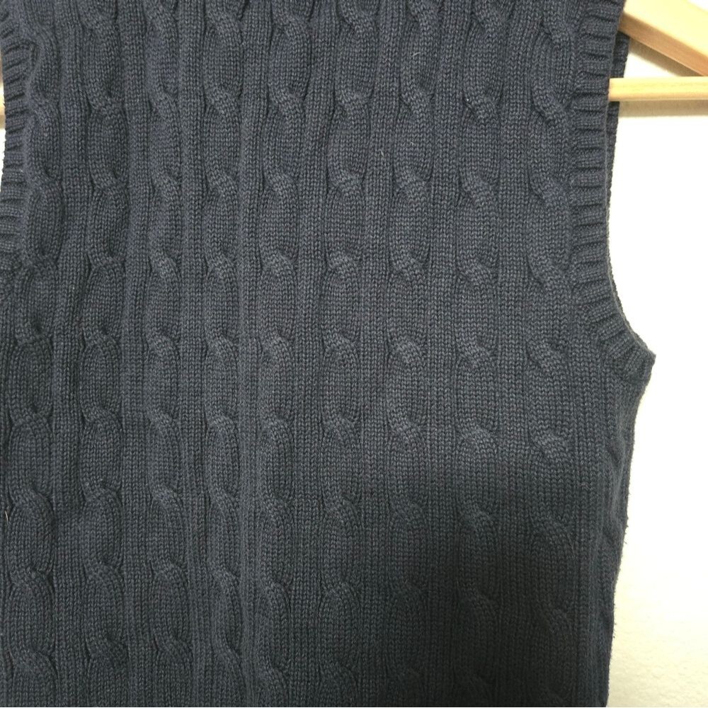 Polo Ralph Lauren Cable Knit Sweater Vest Blue boys size 6 Classic Preppy - Picture 12 of 12